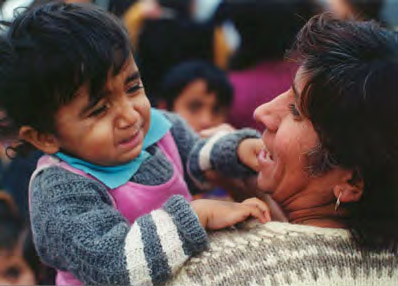 Roma mother and baby